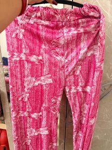 Pink Printed Palazzo Pants