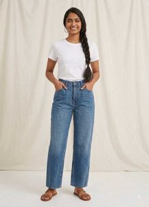 high-waisted relaxed mom jeans