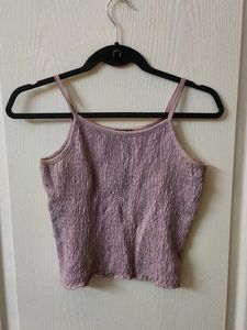Lavender Crop Tank Top