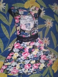 Floral Print Fit &amp; Flare Dress