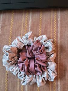 Cute Checked & Satin Scrunchies
