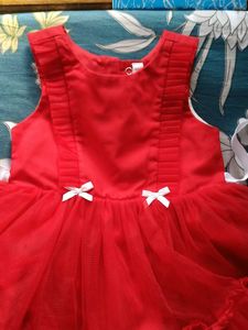 Cute Red Tulle Party Dress