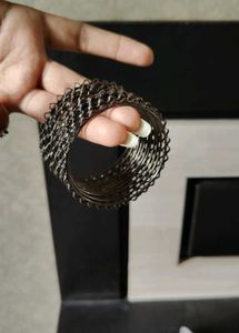 Elegant Black Bangles Set