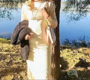 Elegant Cream Midi Dress