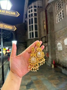 Exquisite Traditional Earrings with Pearls