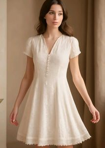 White Embroidered Kurta Zariii Work has No Stain🤍