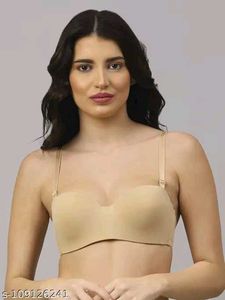 Nude paded pushup wired bra