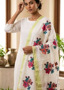 Embroidered Floral Dupatta