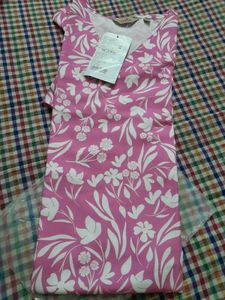 Pink Floral Print Cotton Kurta