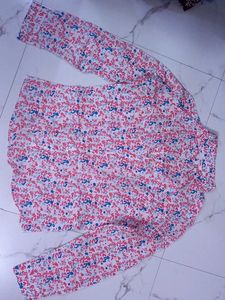 Floral Print Long Sleeve Shirt