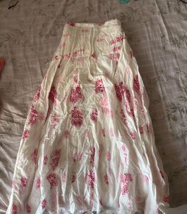 floral maxi y2k skirt coquette