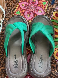 Green Flip Flops