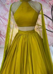 Elegant Mustard Yellow Lehenga Choli