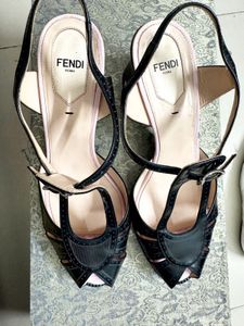 Fendi Roma Black Heels