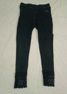 A Line Kurti With Jeans
