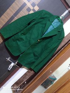 One More Green Blazer In Big Size