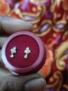 Elegant Floral Stud Earrings 18 carat plated