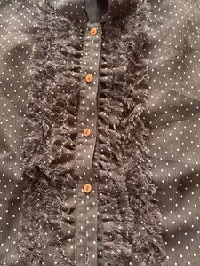Chic Polka Dot Ruffled Blouse