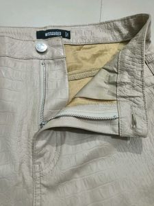 Faux Leather Snake Skin Designe Short Size 30-32