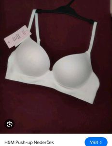 H&M White Push-up Bra set