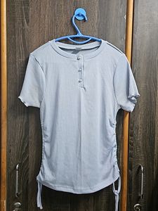 Light Blue Casual Top