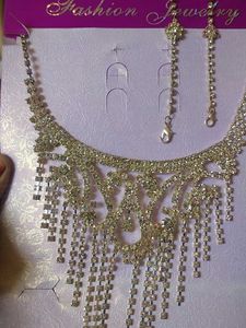 Sparkling Rhinestone Necklace Set