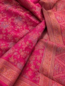 Elegant Magenta Pure Silk Saree