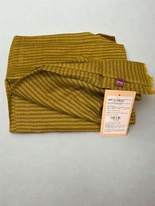 Brand New Mustard Striped Scarf