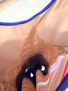 Colorful Striped One-Piece Swimsuit Dress