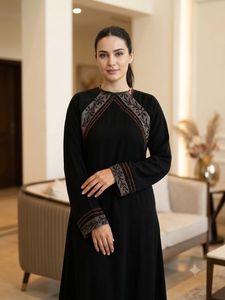 Elegant Black Embellished Abaya