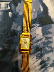Elegant Gold Titan Watch