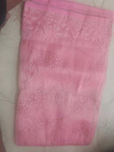Beautiful Pink Floral Saree