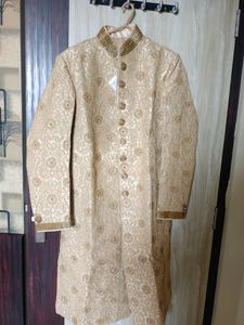 Beige Sherwani