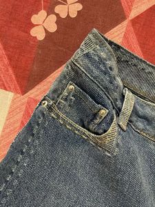Patchwork Distressed Denim Jeans