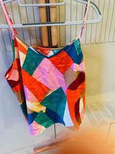 Vibrant Abstract Print Maxi Dress