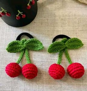 Cute Crochet Sunflower Hair Ties