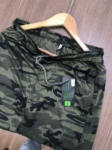 Camouflage Print Jogger Pants