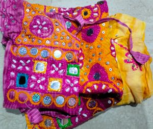 Beautiful Gujrati Ghagra Garba Dress(Navratri Spec