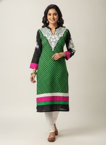 Vibrant Embroidered Kurta