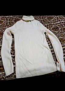 Wool High Neck Top