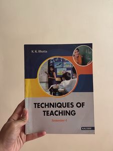 Techniques of Teaching Book