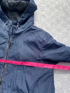 Navy Blue Hooded Jacket