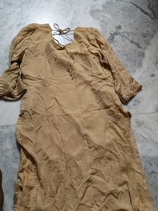 Embellished Beige Kurta Set with Dupatta
