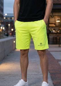 orginal Balenciaga mode Neon Yellow Shorts