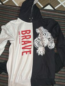 Split Color Tiger Hoodie
