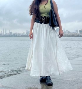 Elegant White  Skirt