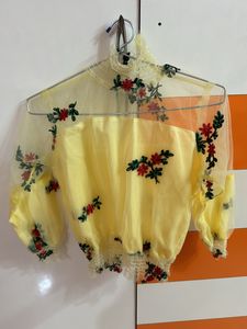 Mini skirt And high neck Top