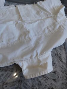 White Cropped Denim Jacket