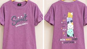 Cute Purple "Sweet Sparkle More" Top