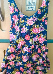 Floral Print A-Line Dress